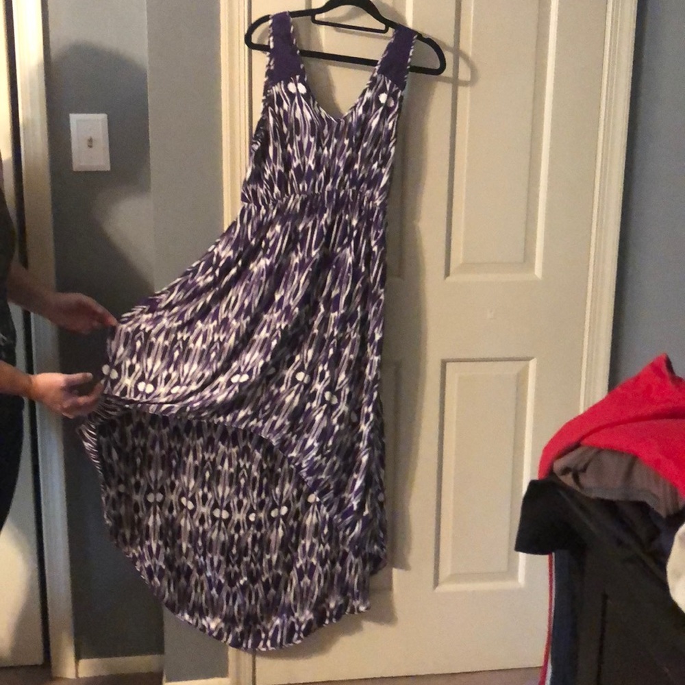 purple dress